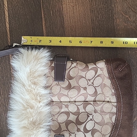 Coach Woman's Fur Shoulder Bag - Picture 4 of 12